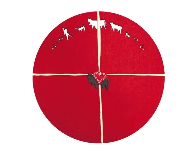 Tischs.Alpaufzug rot 4S tø35cm