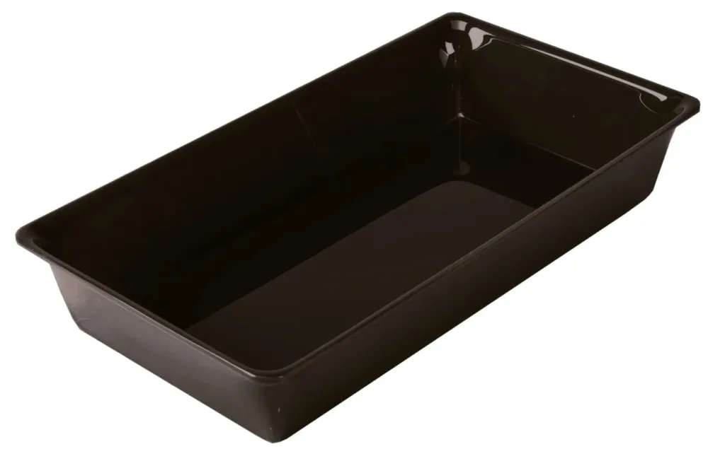 Rechteckige Schale 4/7 26.5x48.7x8cm schwarz