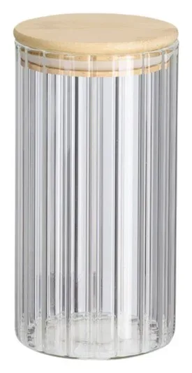 Zeller Vorratsglas mit Rillen 850ml