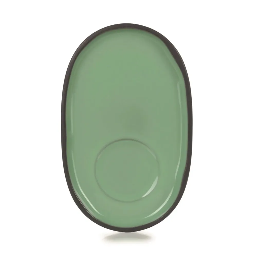 Caractère Untertasse, 13.5x8.3x1.2cm, minze