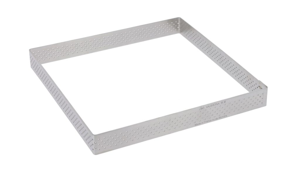 Tortenring quadratisch perforiert 17.5x17.5cm H:2cm