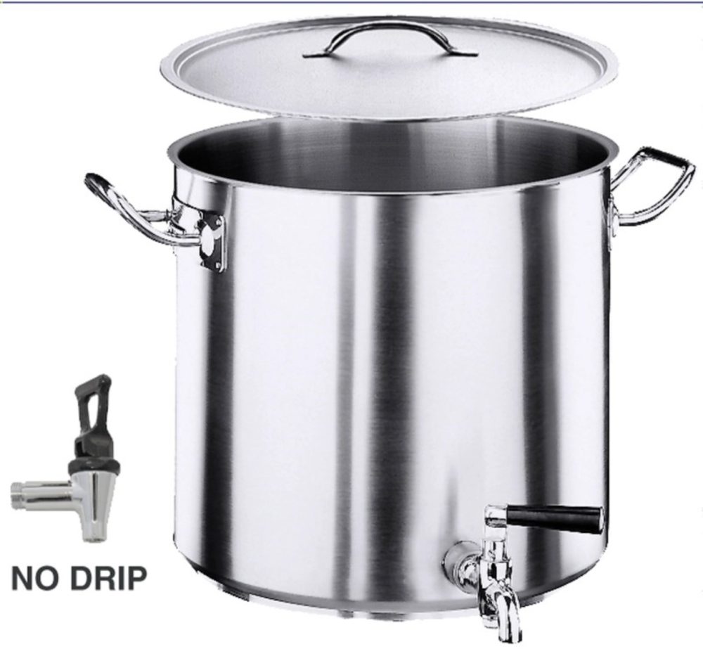 Kartoffelkocher 45cm 70 lt. mit Hahn und Deckel, Induktion