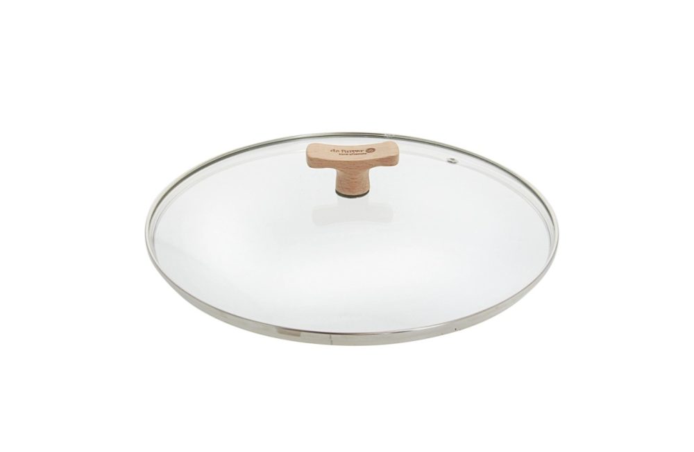 Glasdeckel mit Holzknopf D:24cm passend zu 8780+8788