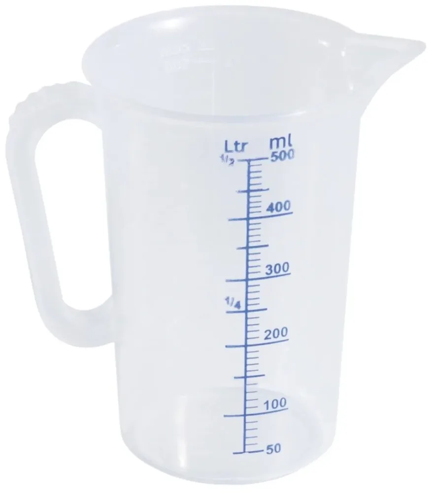 Messbecher 1l aus PP hitzeresistent bis +125°C 11.5x17cm