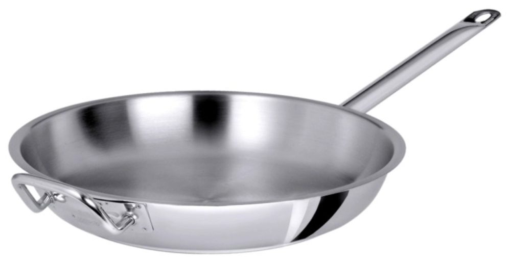 Bratpfanne unbeschichtet Ø36cm, mit Gegengriff, Induktion