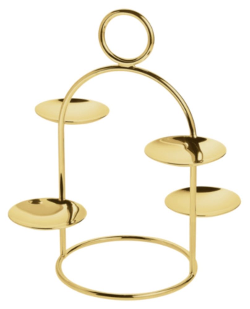 Elite Gebäckständer H20cm D16cm PVD Gold