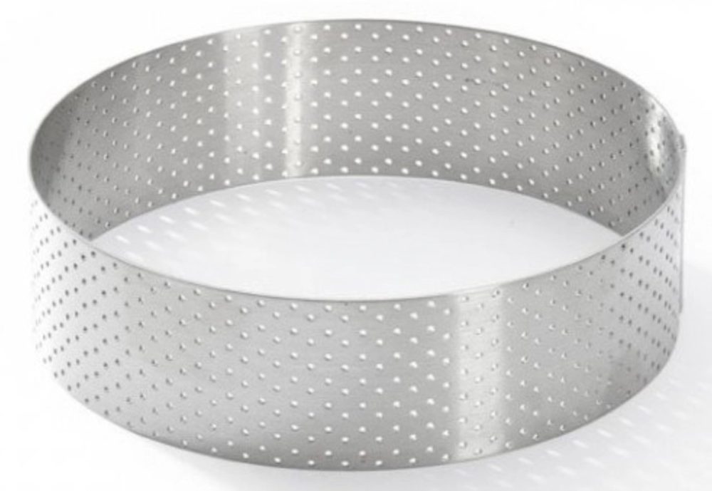Gelochter Tortenring mit geradem Rand D:12.5 H3.5cm