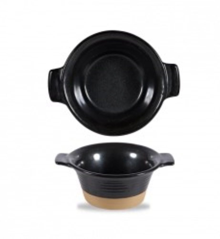 Igneous Black Topf mit Griffen tief 14cm 40cl