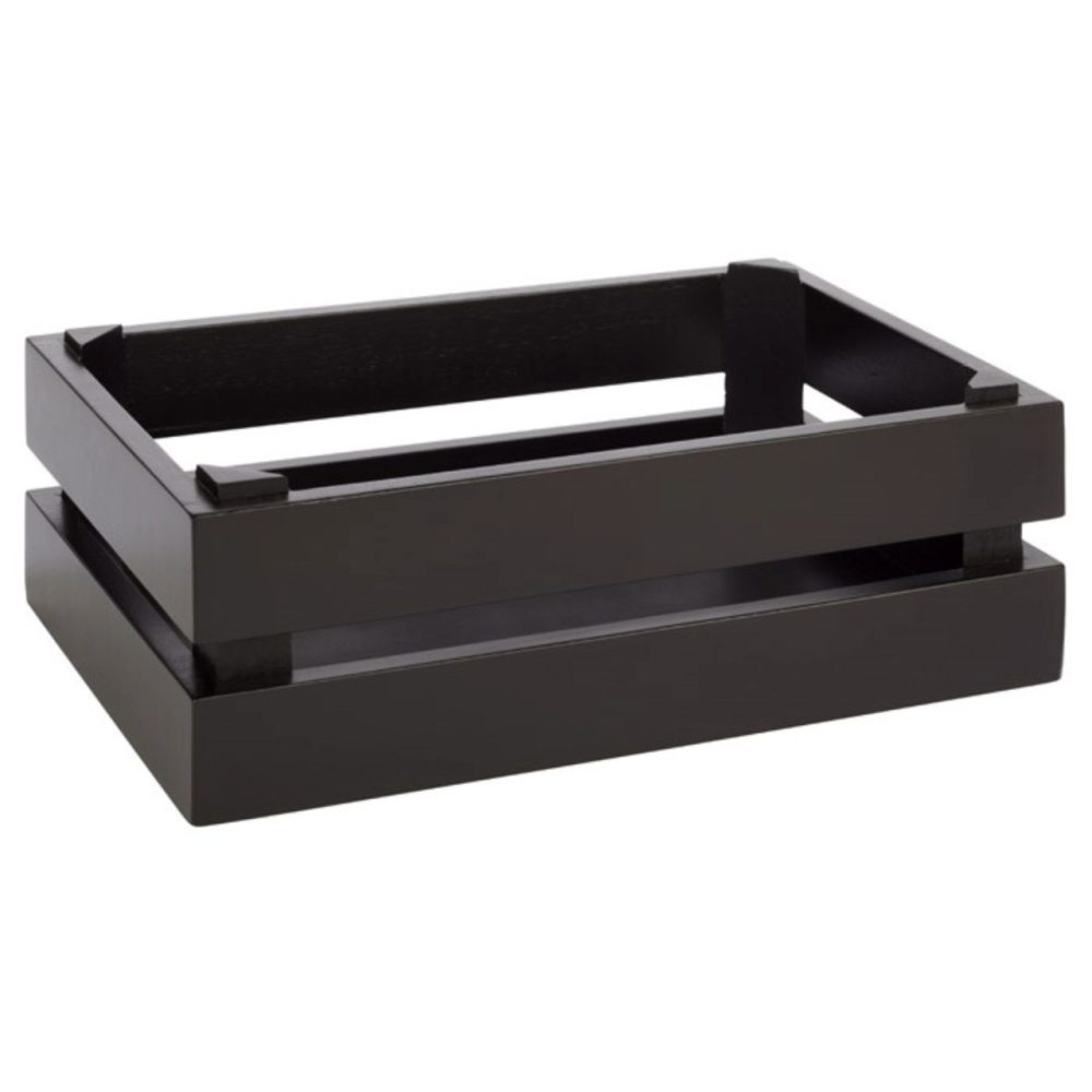 Holzbox Superbox 29x18.5cm H10.5cm, schwarz