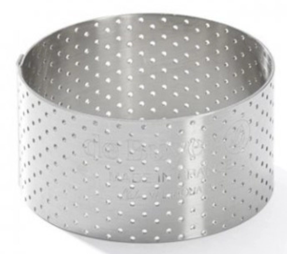 Gelochter Tortenring mit geradem Rand D:6.5 H3.5cm