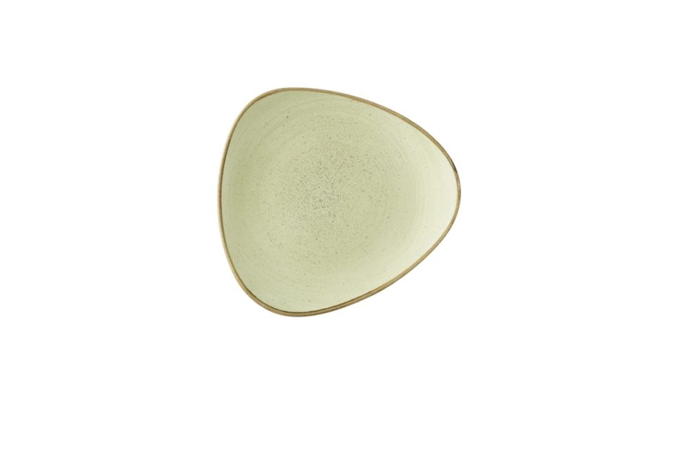 Stonecast Raw Green Triangel Teller flach 22.9cm