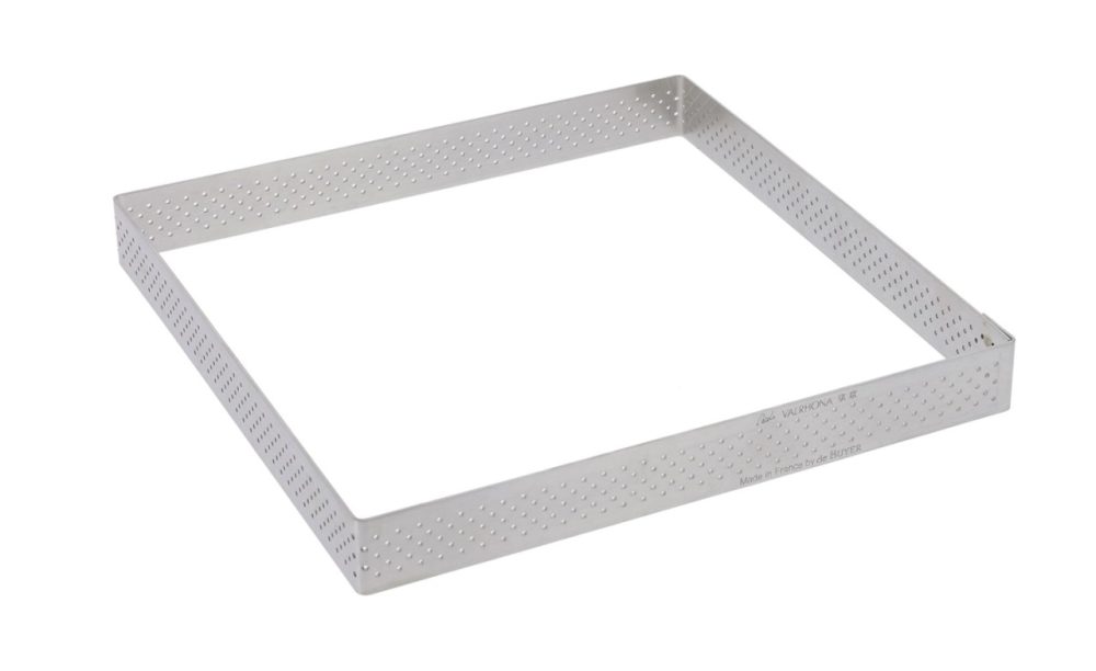 Tortenring quadratisch perforiert 8x8cm H:2cm