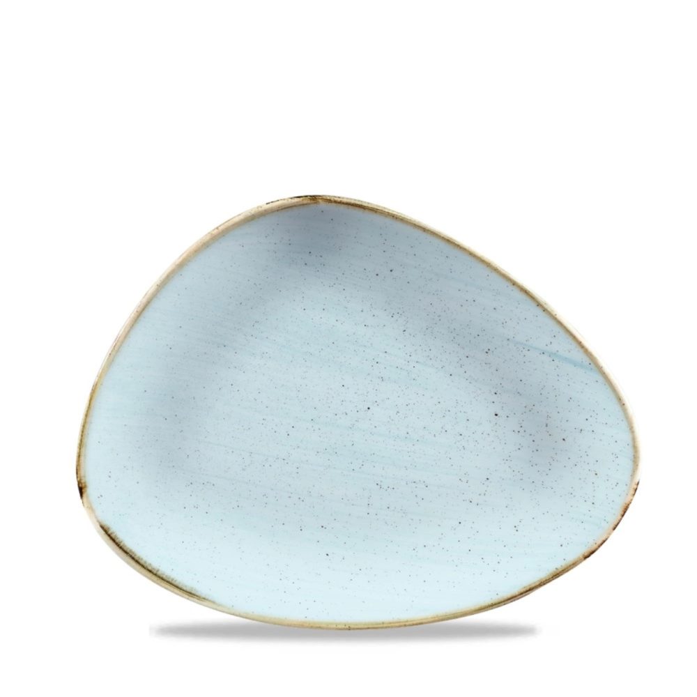 Churchill Chefs Platte Stonecast Duck Egg dreieckig; 26.5x20.5 cm (LxB); hellblau/braun; dreieckig; 12 Stück / Pack