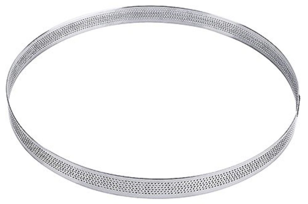 Tortenbodenring, rund, perforiert, 26x2 cm