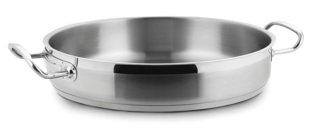 Eco Chef Kasserolle nieder 2 Griffe D24cm H6.5cm 3lt
