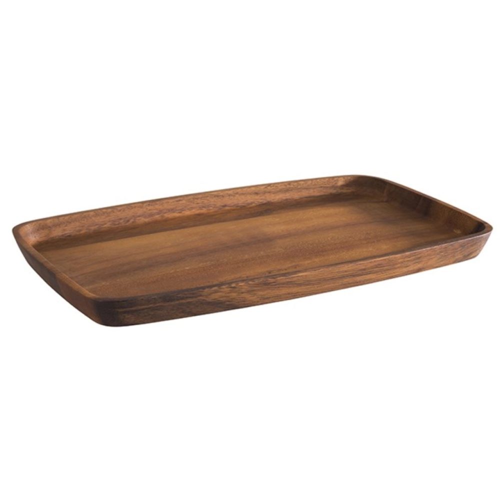 APS Servierbrett Acacia Braun Holz 18 cm 30 cm - Material: Akazie - Servierbrett