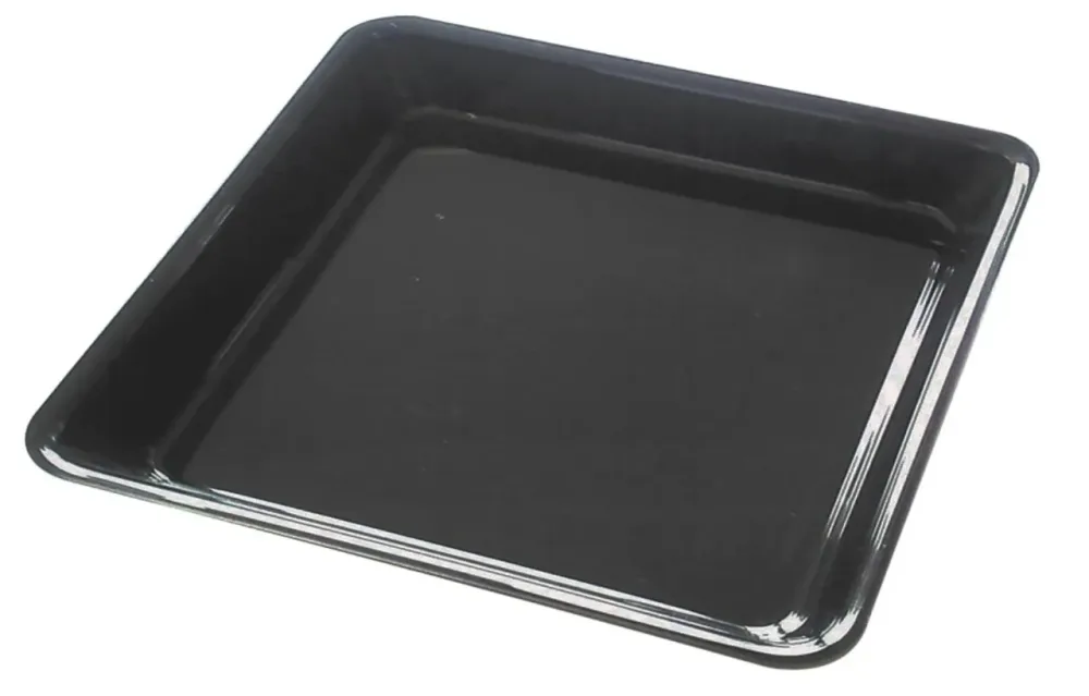 Rechteckige Schale 28x28x5cm schwarz