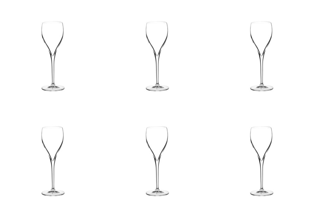 6er Set Opale Champagnerglas 14cl