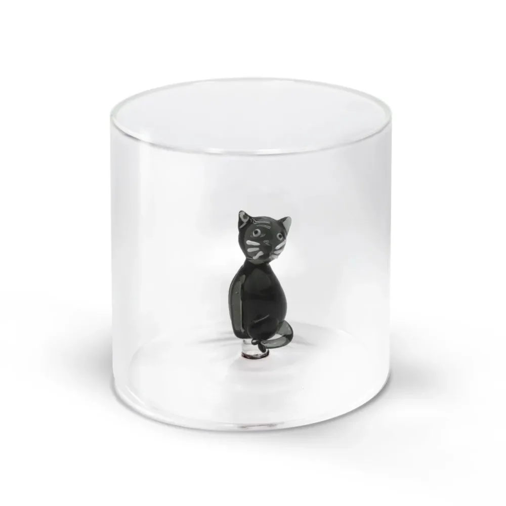 Glas aus Borosilikat 250ml Katze