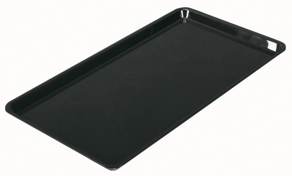 Rechteckige Schale 4/7 26.5x48.7x1.7cm schwarz