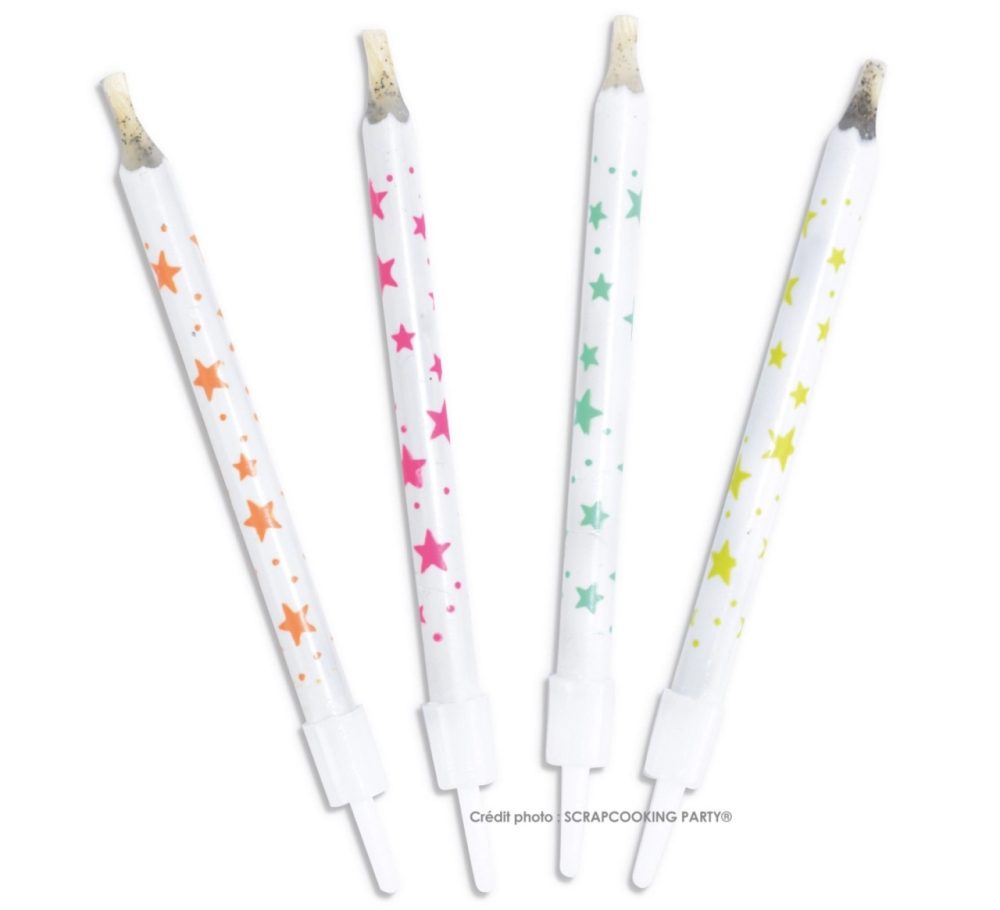 ScrapCooking - Kuchenkerzen-Set, 6cm, Multicolor