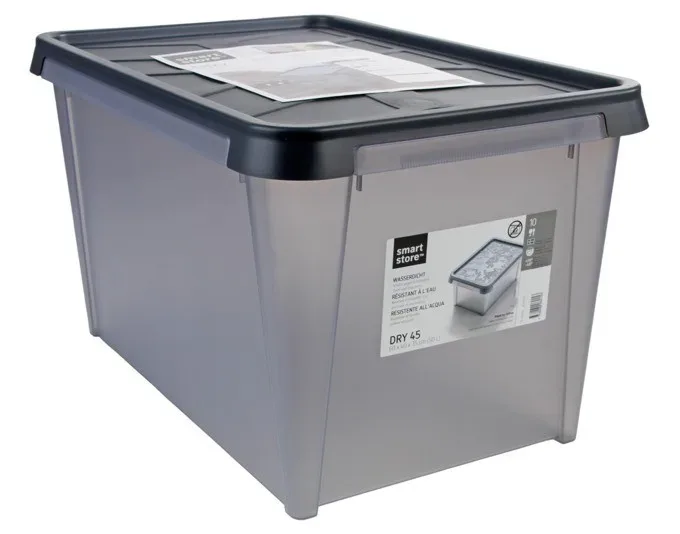 Tragbox m.Deckel grau 50l