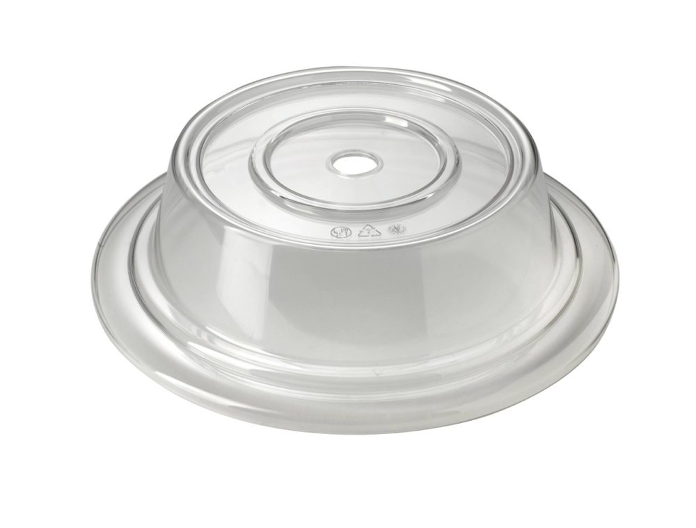 Cloche rund 18cm SAN transparent mit Loch Teller 24-28cm