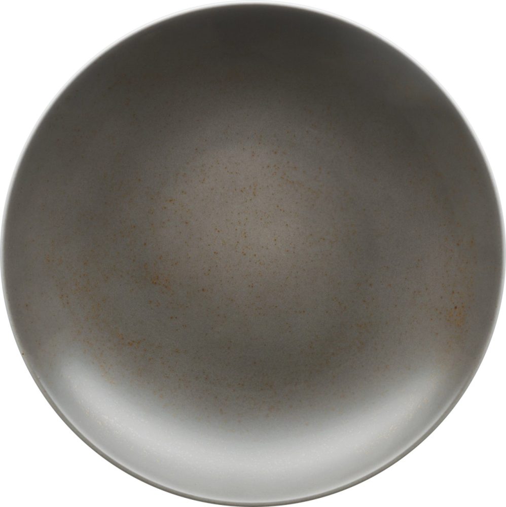 Pottery Unique Darkgrey Teller tief rund coupe 21cm