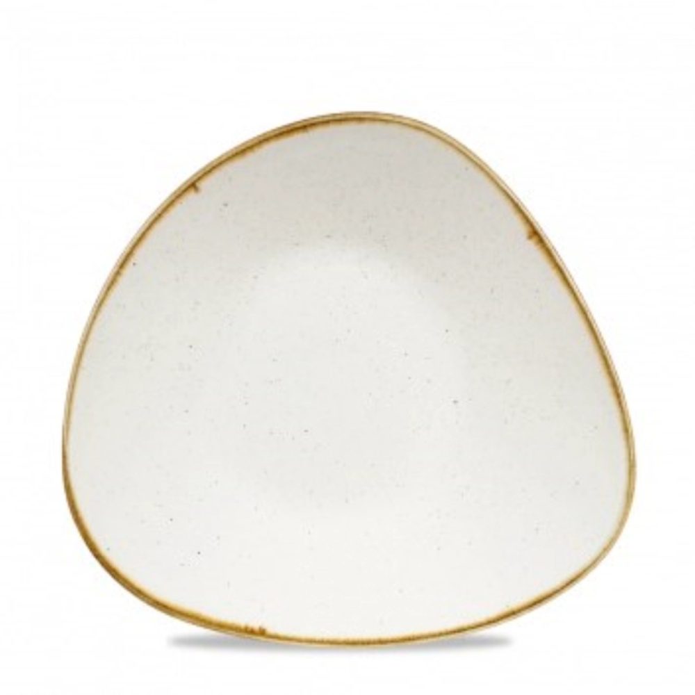 Churchill Schale Stonecast Barley White dreieckig; 780 ml, 26.7x27.2x26.7 cm (LxBxH); weiss/braun; dreieckig; 12 Stück / Pack