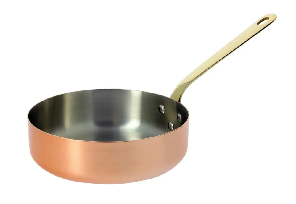 INOCUIVRE Sauteuse Kupfer/Edelst. D:24cm Messinggriff