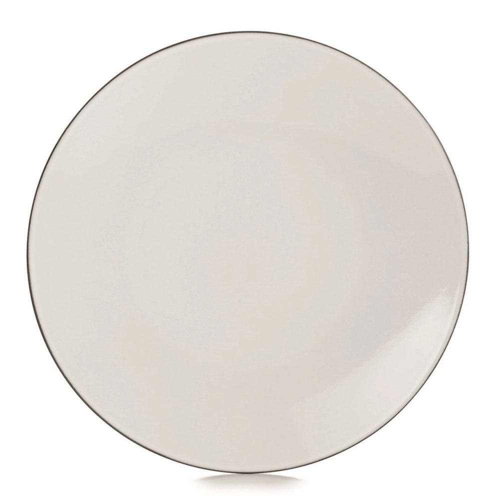 Equinoxe Teller flach, Ø24, H:3cm, weiss