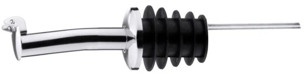 Flaschenausgiesser 12 cm Pfropfen mit Luftrohr und Kläppchen