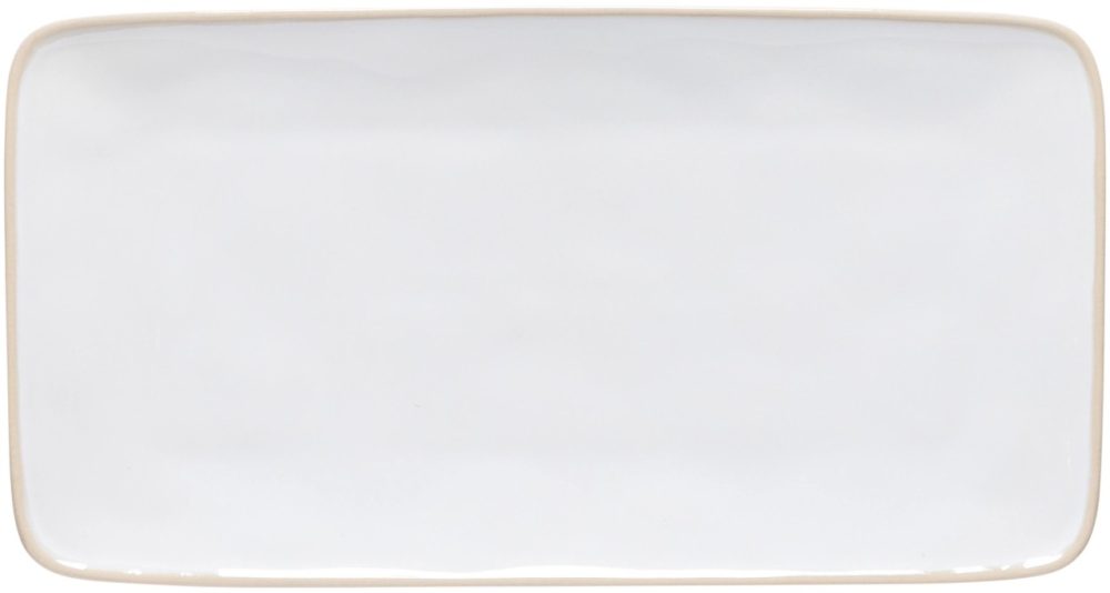 Beja Tablett rechteckig 29.2x15.3 H2.2cm weiss-creme