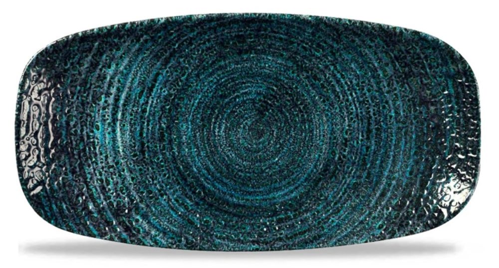 Homespun Chroma Marine Chefs Oblong Platte 29.8x15.3 cm