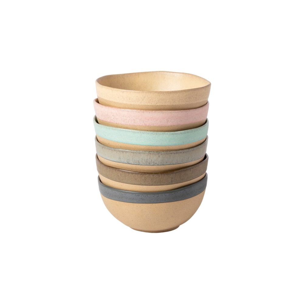 Handgefertigter Latte Schalen „Arenito“ ,6er-Set Costa Nova