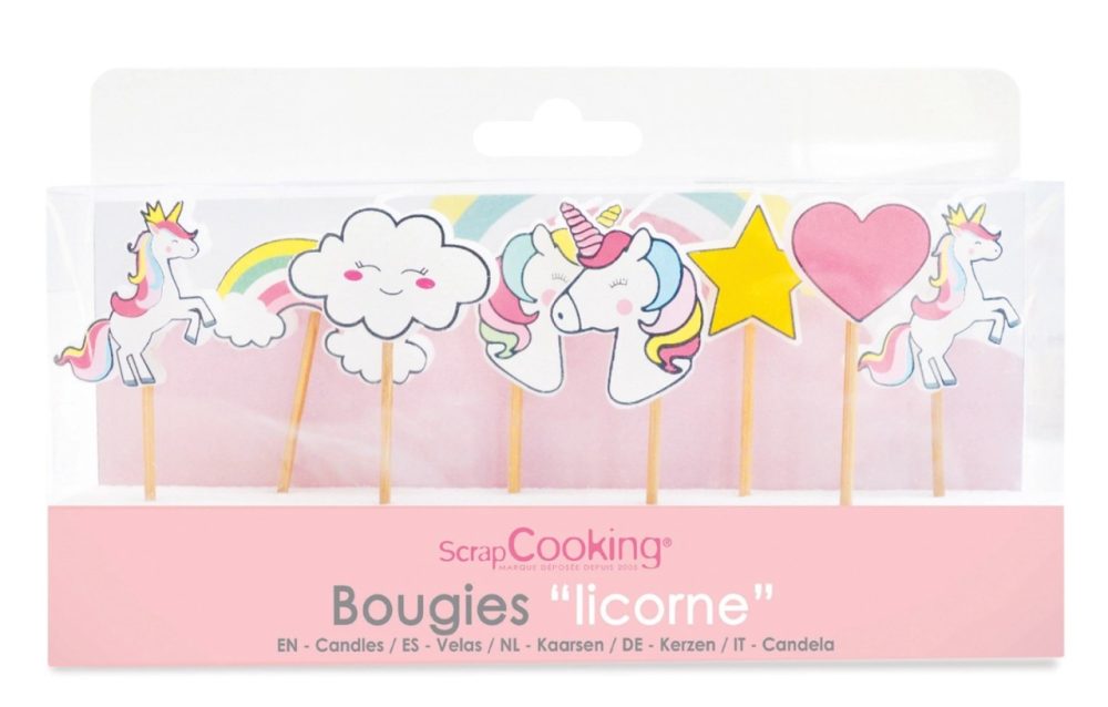 ScrapCooking - Kuchenkerzen-Set, 7cm, Multicolor