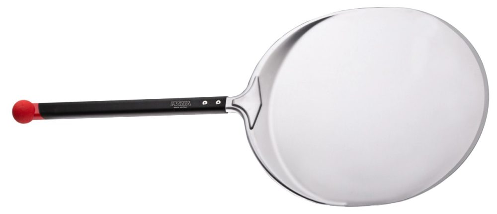 Pizzaschieber Alu rund 30cm kurzer Griff Länge total 64cm
