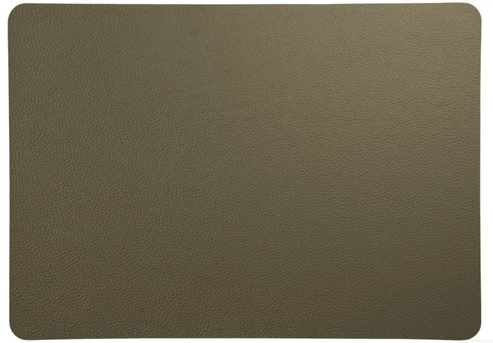 PVC Lederoptik Tischset 33x46cm grob oliv