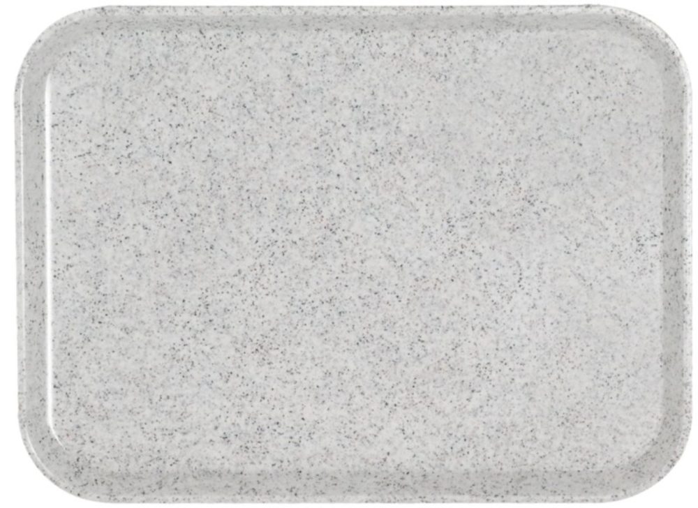 Tablett Glasfaser, granitgrau, 46 cm x 36 cm