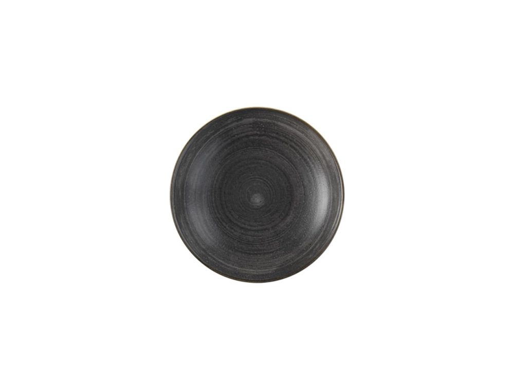 Stonecast Raw Black Coupe Teller tief 24.8cm