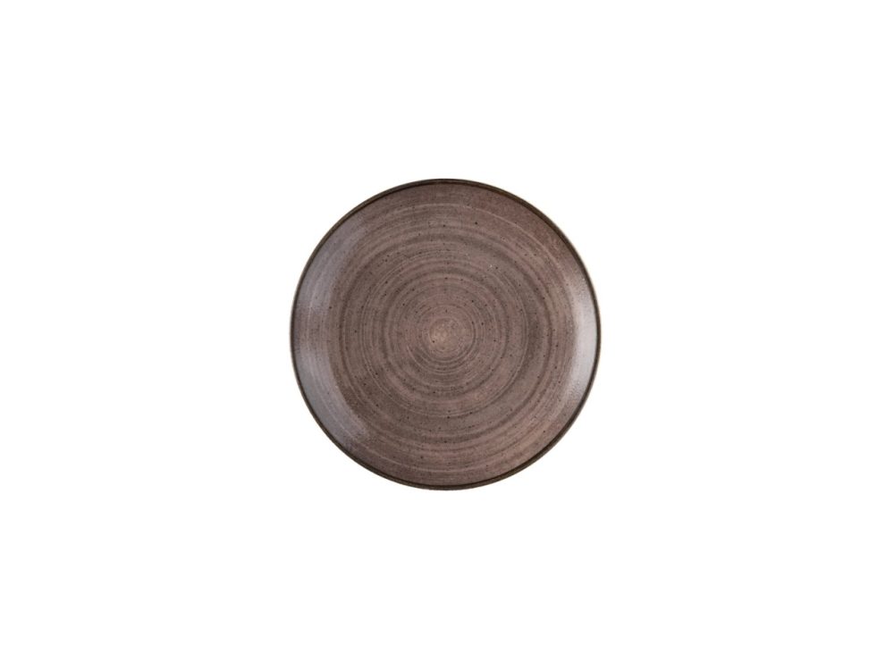 Stonecast Raw Brown Coupe Teller 26cm
