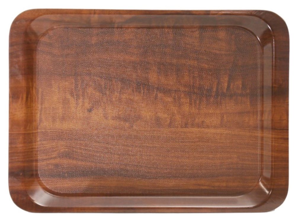 Tablett 52x39cm Dekor: Nussbaum