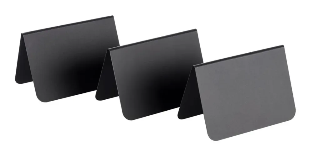 APS Tischaufsteller, 10er Set ; 10.5x6x6.5 cm (LxBxH); schwarz