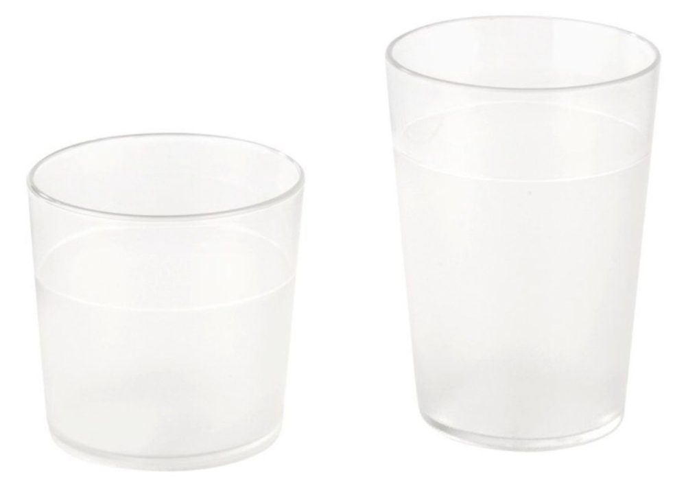 Glas klar PC D7cm H10.2cm 0.25lt geschirrspülfest -30°C/+130