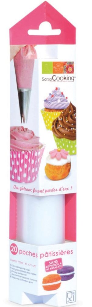Box mit 20 Spritzbeutel 41x21cm