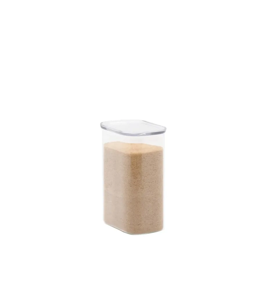 Vorratsglas mit Glasdeckel 1.2l 12.5x8.5x18cm