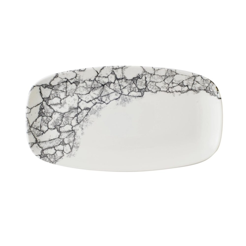 S.P. Kintsugi Accents Quartz Bl. Chefs Ob. Platte 25.5x18.5c