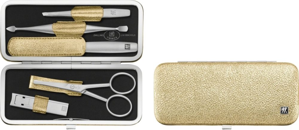 Zwilling Badzubehör Twinox Gold Edelstahl/Leder - Badzubehör
