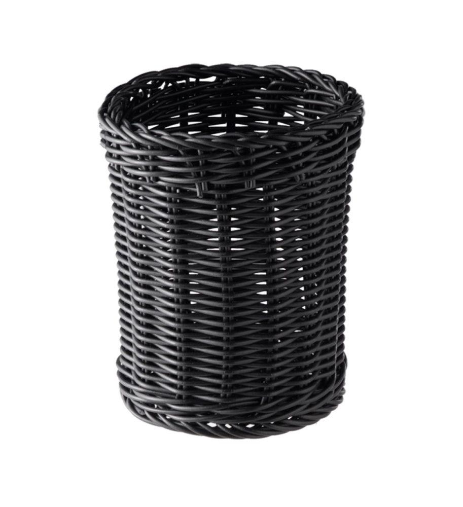 APS Besteck-Korb  Economic rund; 12x15 cm (ØxH); schwarz