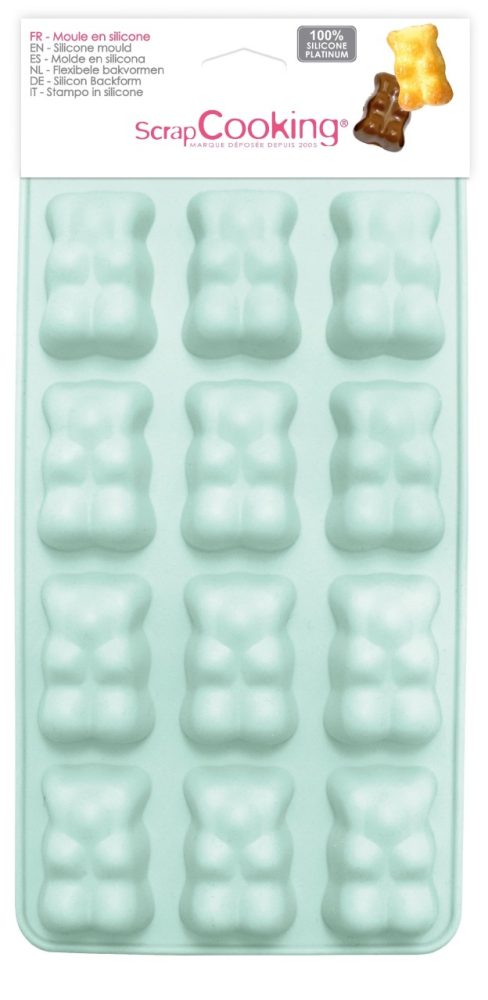 Backfürm für 12 Gummibären Silikon